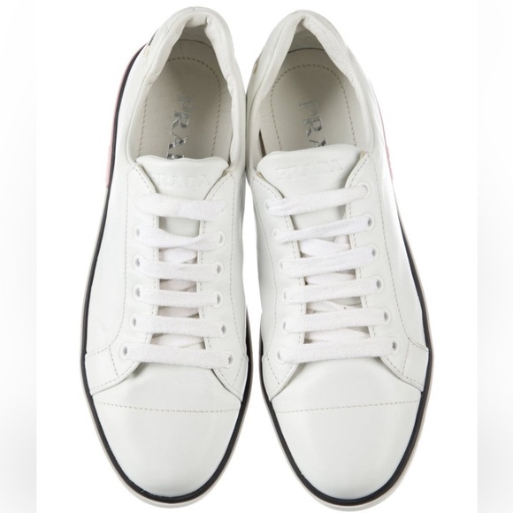 Prada leather sneakers - Picture 3 of 6